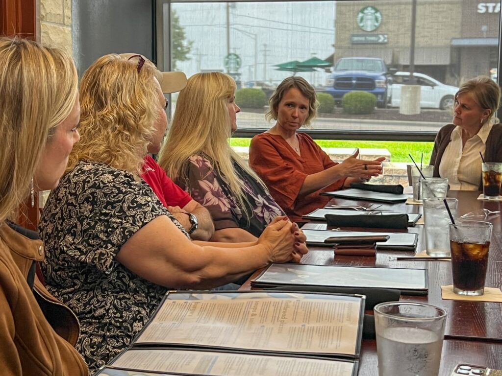 TIBA members at a lunch meeting